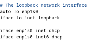 DHCP Client Configuration